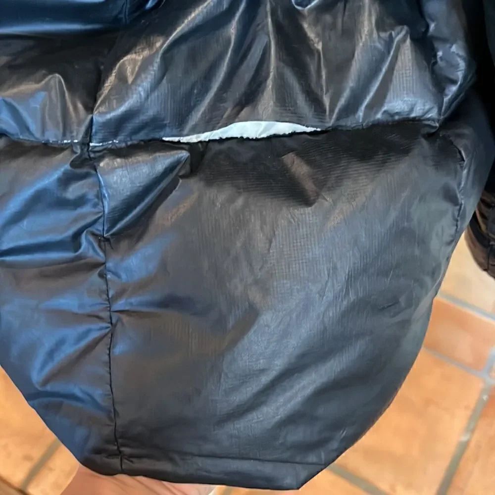 PRANA Deluxe Black Long Hooded Puffer Coat, M! - Picture 11 of 16